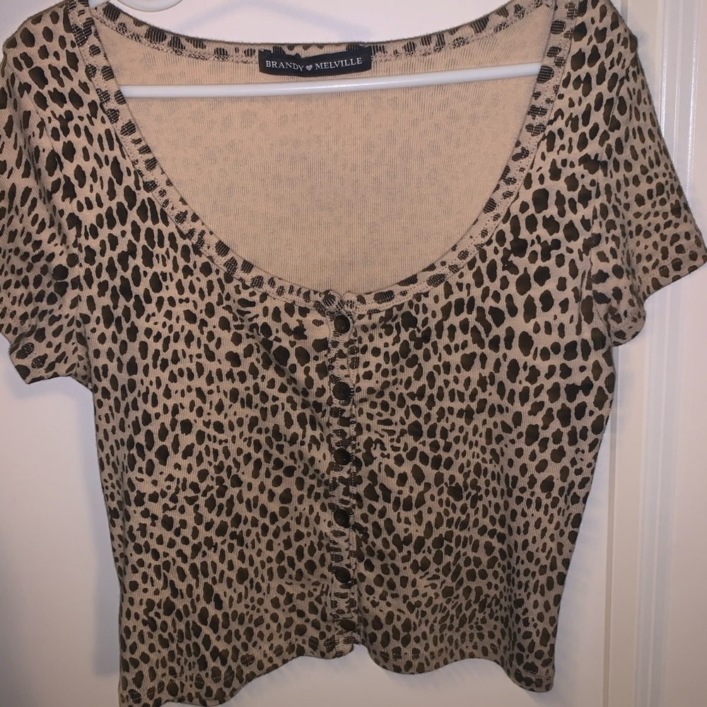 RARE cheetah zelly top
